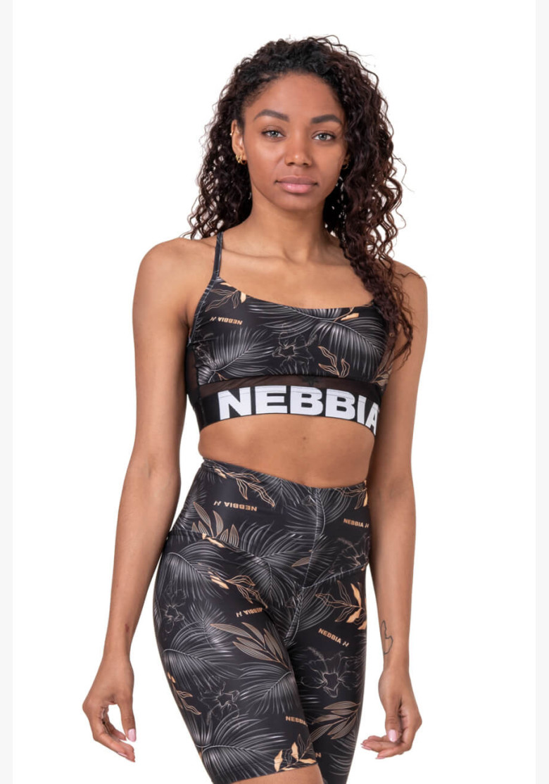 NEBBIA Earth Powered sports bra black