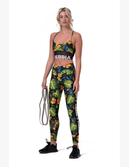 NEBBIA High-waist Performance leggings green