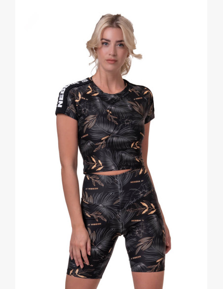 NEBBIA Crop Top Active Black Black