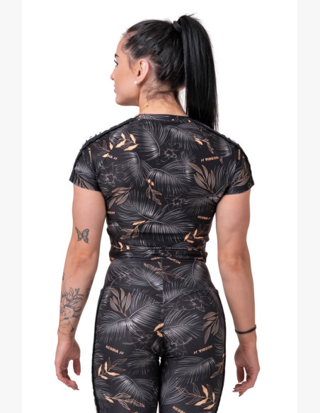 NEBBIA Crop Top Active Black Black