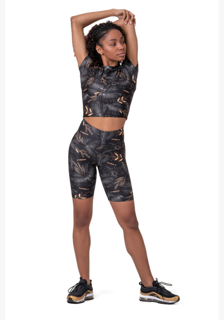 NEBBIA Crop Top Active Black Black NEBBIA Crop Top Active Black Black