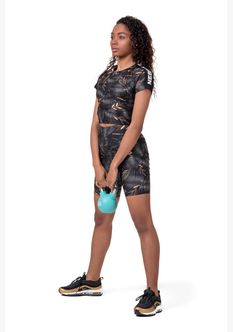 NEBBIA Crop Top Active Black Black NEBBIA Crop Top Active Black Black