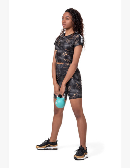 NEBBIA Crop Top Active Black Black