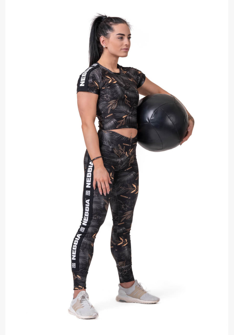 NEBBIA Crop Top Active Black Black NEBBIA Crop Top Active Black Black