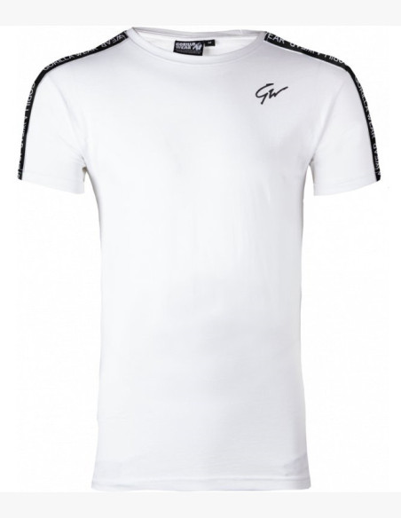 CHESTER T-SHIRT - WHITE/BLACK - Gorilla Wear