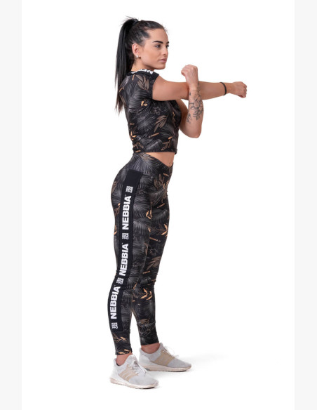 NEBBIA Crop Top Active Black Black