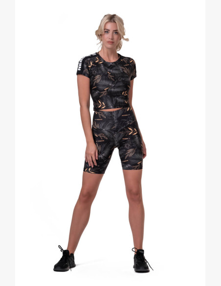 NEBBIA Crop Top Active Black Black