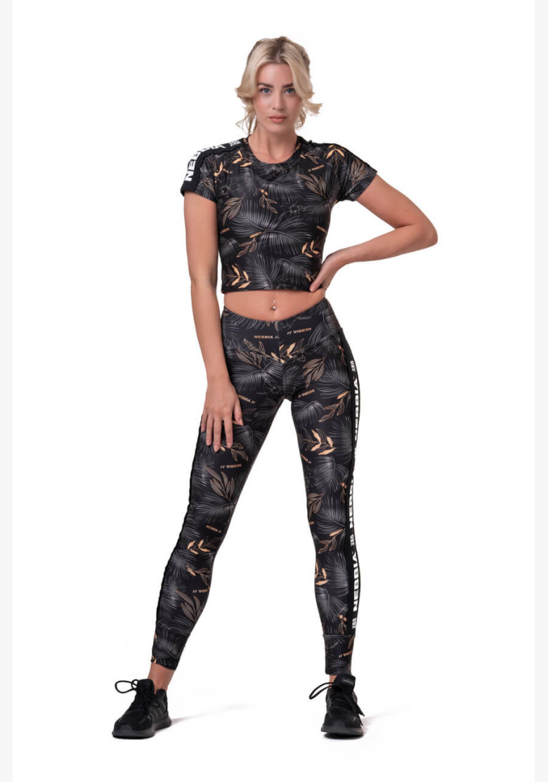 NEBBIA Crop Top Active Black Black NEBBIA Crop Top Active Black Black