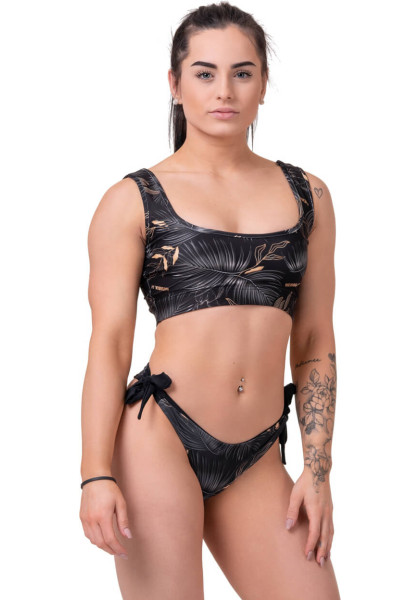 NEBBIA Miami Sporty Bikini Bralette (vrchný diel) čierna