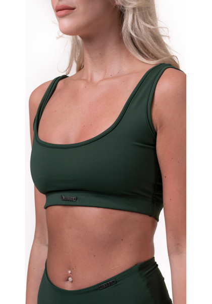 NEBBIA Miami Sporty Bikini Bralette (vrchný diel) zelená