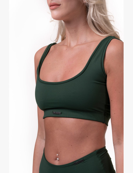 NEBBIA Miami Sporty Bikini Bralette (top) green