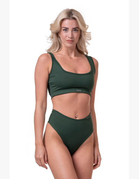 NEBBIA Miami Sporty Bikini Bralette (top) green