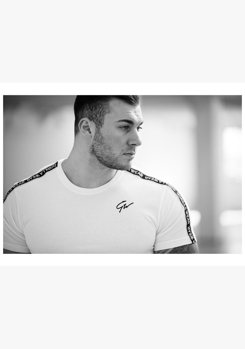 CHESTER T-SHIRT - WHITE/BLACK -...