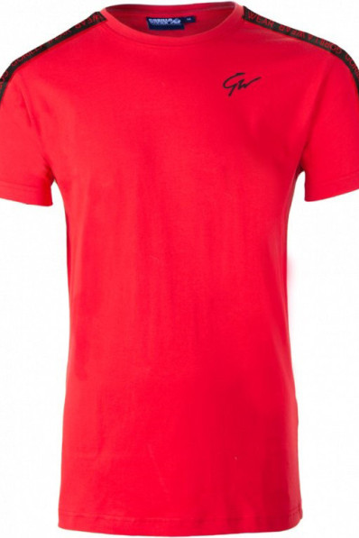 CHESTER T-SHIRT - RED/BLACK - Gorilla Wear