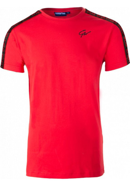 CHESTER T-SHIRT - RED/BLACK - Gorilla Wear