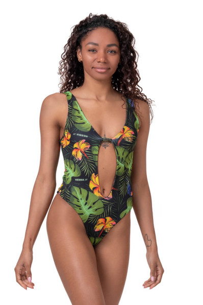 NEBBIA One-Colour Monokini zelená