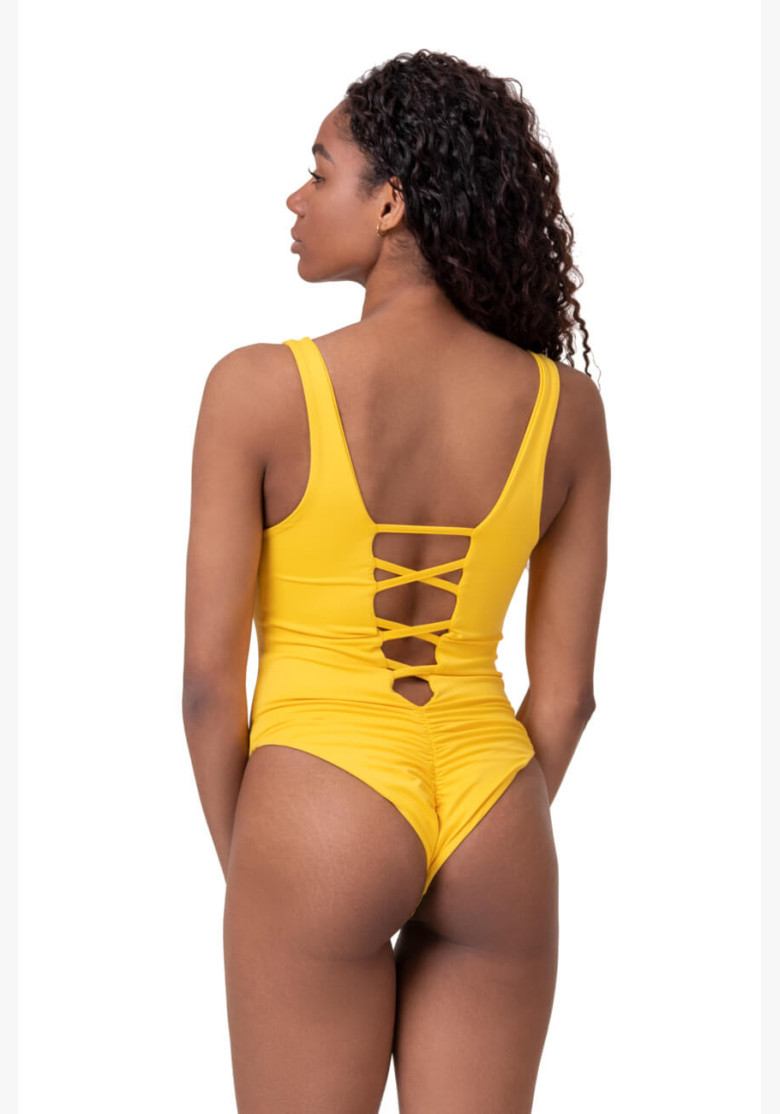 NEBBIA One-Colour Monokini yellow