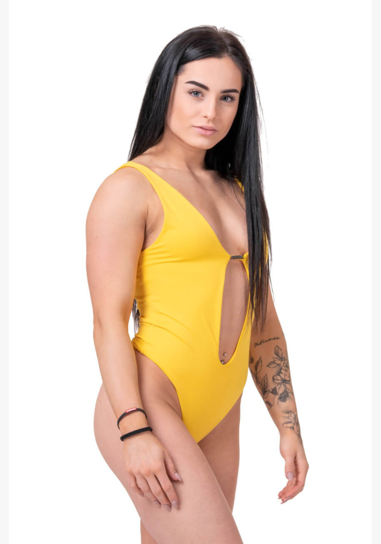 NEBBIA One-Colour Monokini yellow