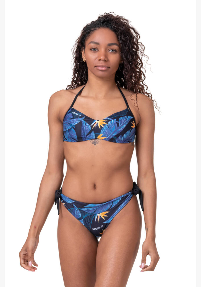 NEBBIA Earth Powered Bikini (top) blue NEBBIA Earth Powered Bikini (top) blue