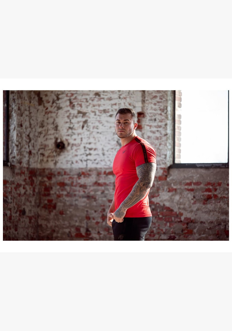 CHESTER T-SHIRT - RED/BLACK - Gorilla...