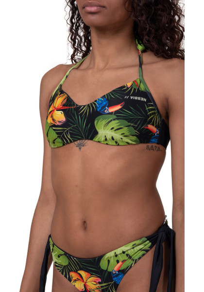 NEBBIA Earth Powered Bikini (vrchný diel) zelená