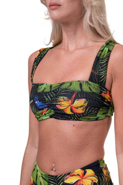 NEBBIA Miami Retro Bikini (vrchný diel) junglegreen