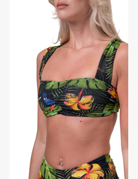 NEBBIA Miami Retro Bikini (top) junglegreen