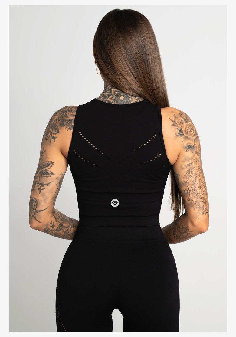 Top Gym Glamour Asymmetrical Black Top Gym Glamour Asymmetrical Black