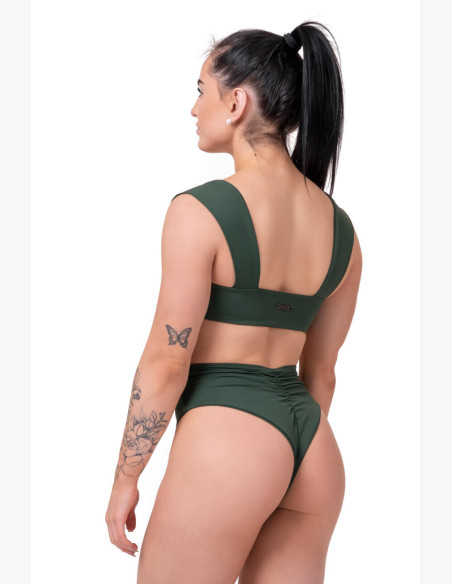 NEBBIA Miami Retro Bikini (top) green