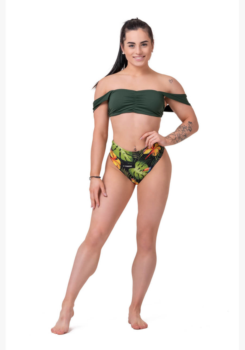 NEBBIA Miami Retro Bikini (top) green