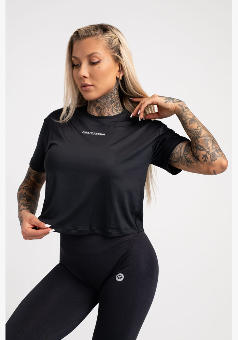 T-shirt Gym Glamour Sport Black