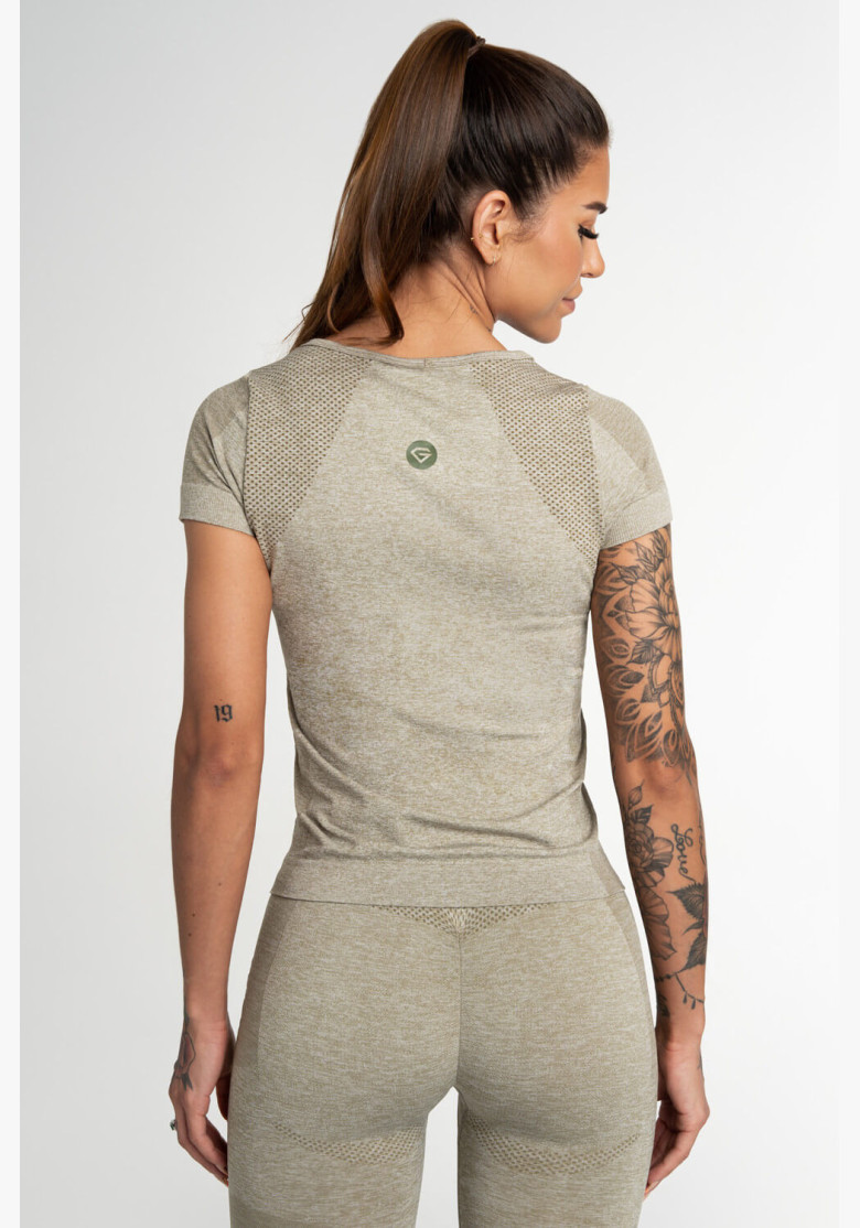 T-shirt Gym Glamour Fusion Khaki T-shirt Gym Glamour Fusion Khaki