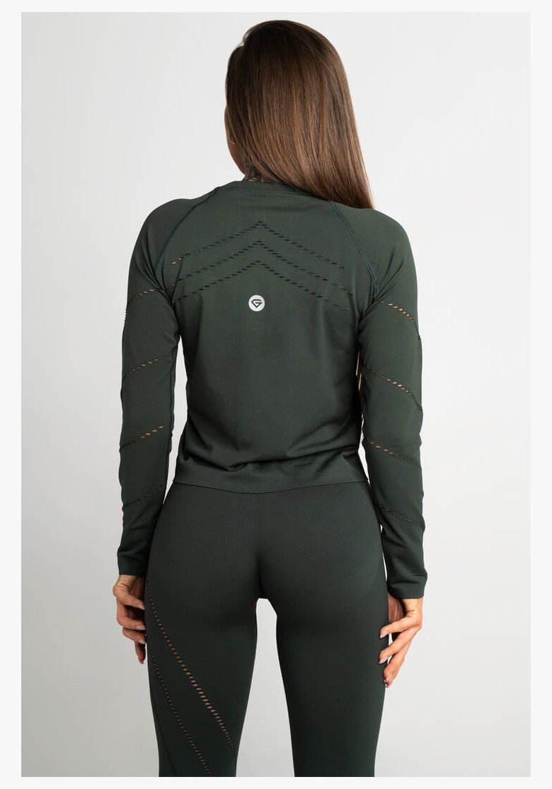 Long Sleeve Top Gym Glamour Deep Forest Long Sleeve Top Gym Glamour Deep Forest