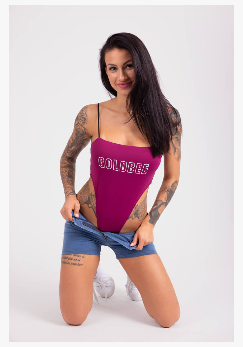 Body GoldBee New York Logo Wine Body GoldBee New York Logo Wine