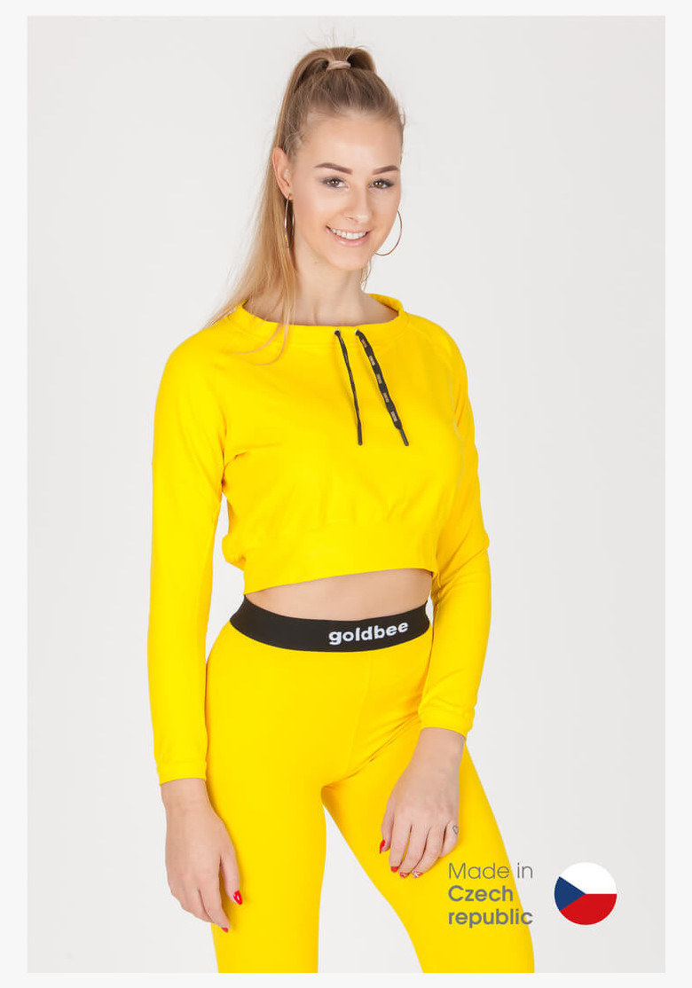 CropTop GoldBee BeCool Yellow