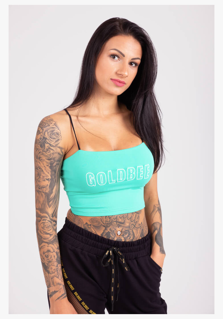 CropTop GoldBee Washington Logo Aqua... CropTop GoldBee Washington Logo Aqua...