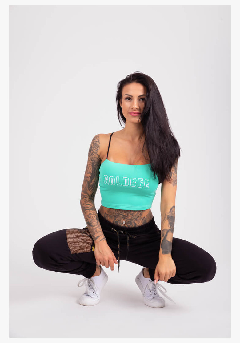 CropTop GoldBee Washington Logo Aqua... CropTop GoldBee Washington Logo Aqua...