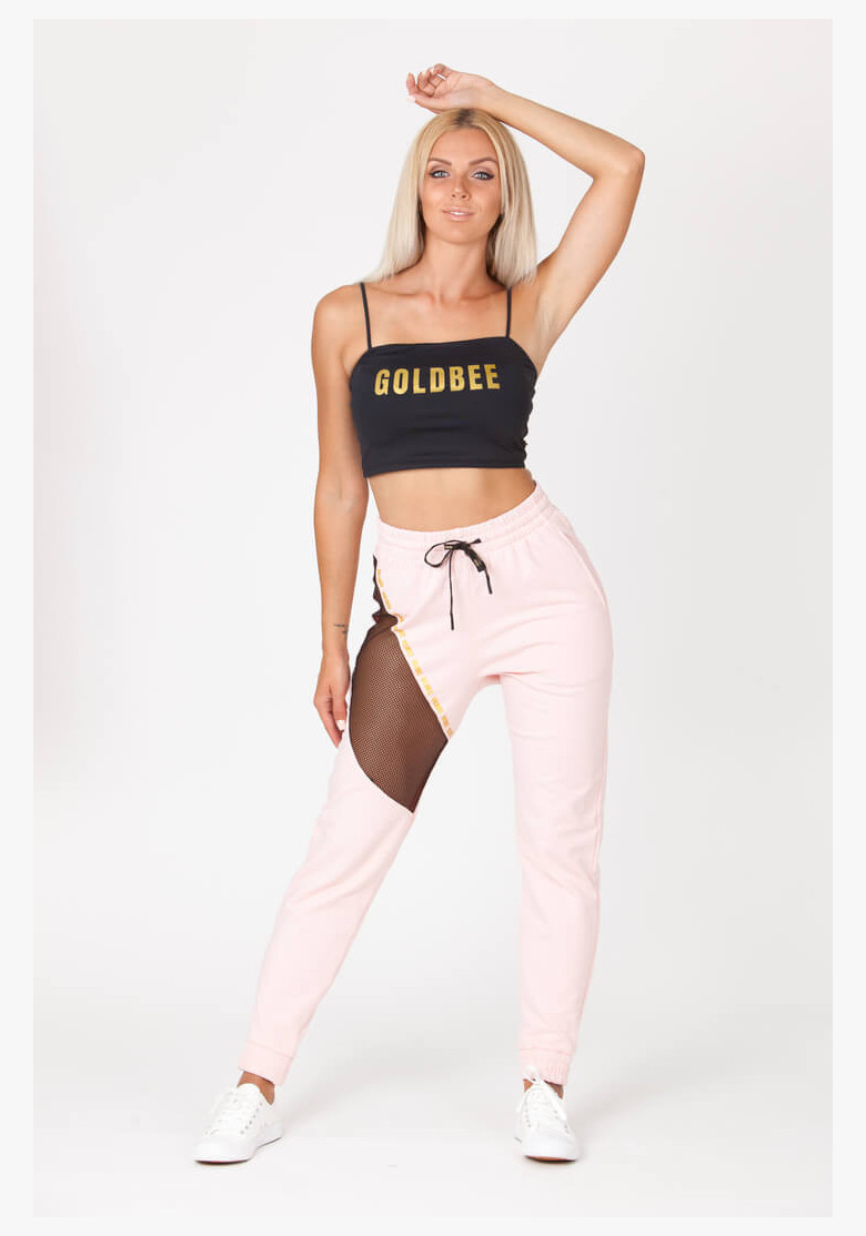 CropTop GoldBee Washington Logo Black CropTop GoldBee Washington Logo Black