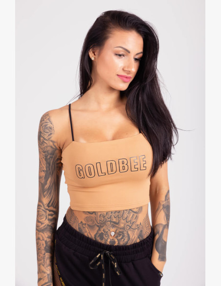 CropTop GoldBee Washington Logo Latte