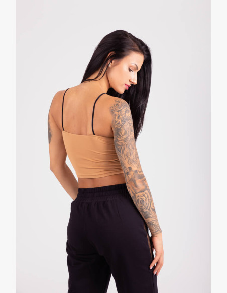 CropTop GoldBee Washington Logo Latte