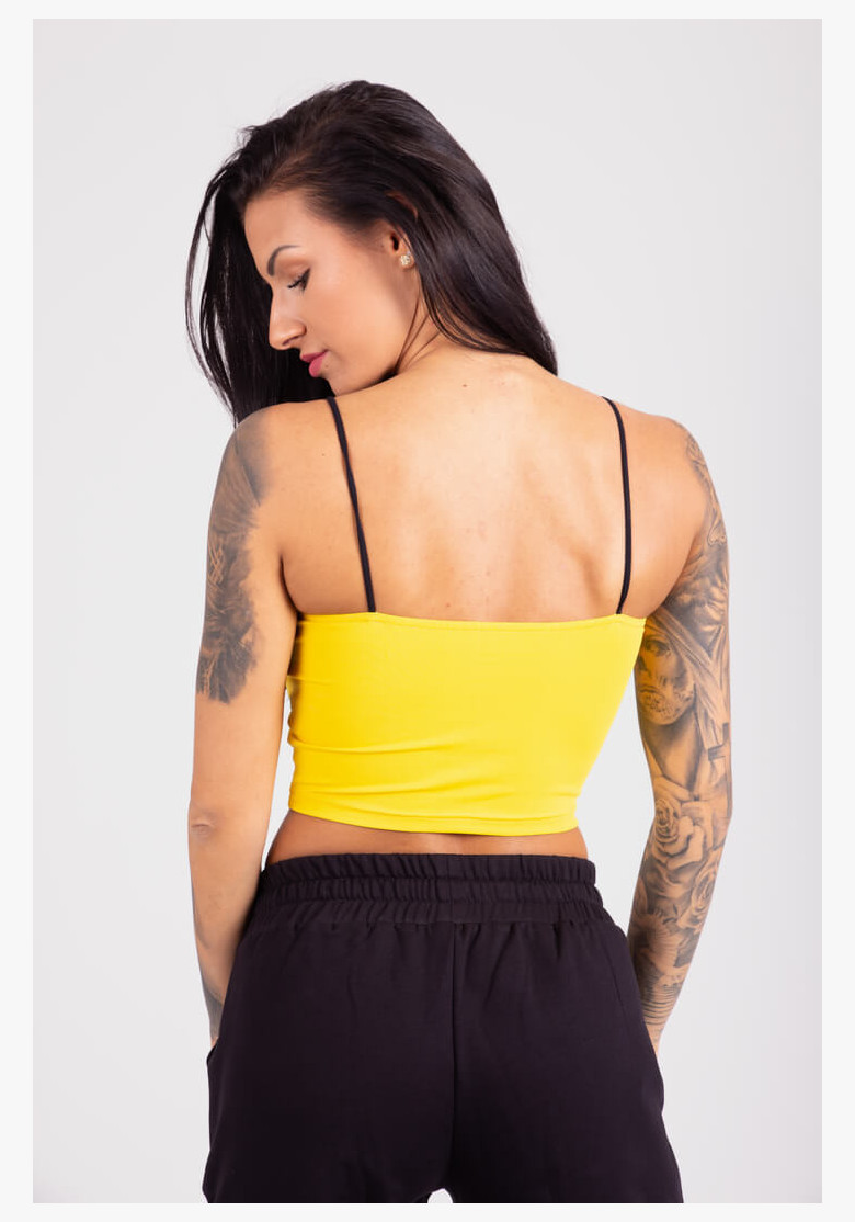 CropTop GoldBee Washington Logo Yellow CropTop GoldBee Washington Logo Yellow