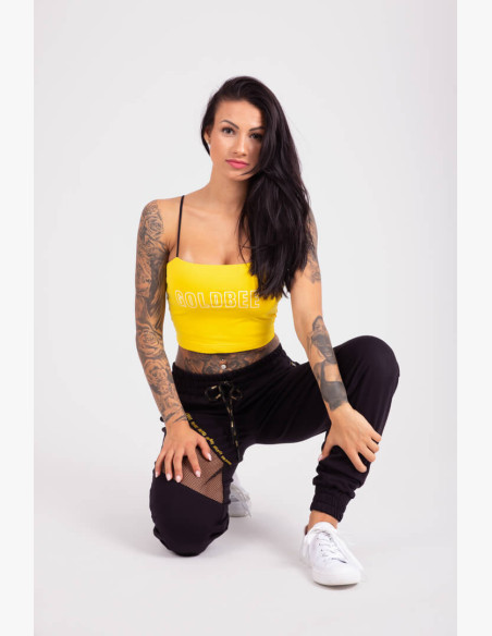 CropTop GoldBee Washington Logo Yellow