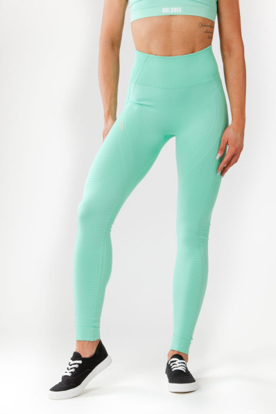 Legíny GoldBee BeSeamless GOLD Icegreen