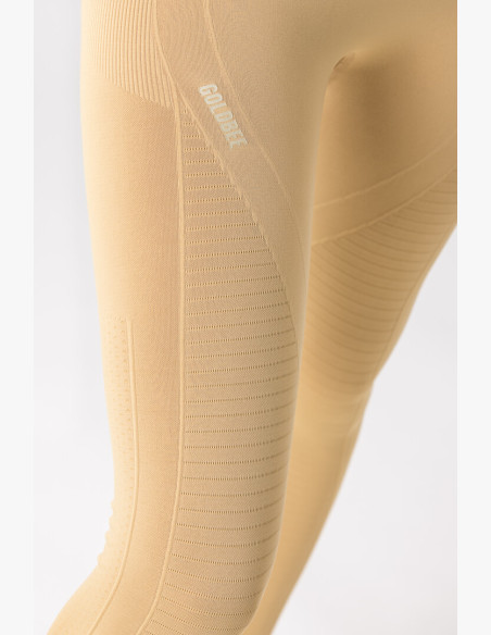 GoldBee BeSeamless Logo Pale Gold Leggings