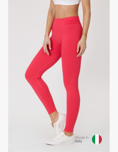 GoldBee BeSeamless Ribs TeaBerry Leggings