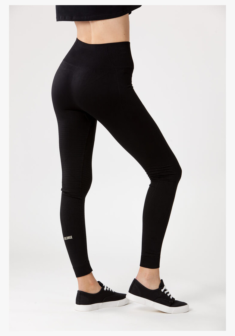 GoldBee BeSeamless Ripple Black Leggings