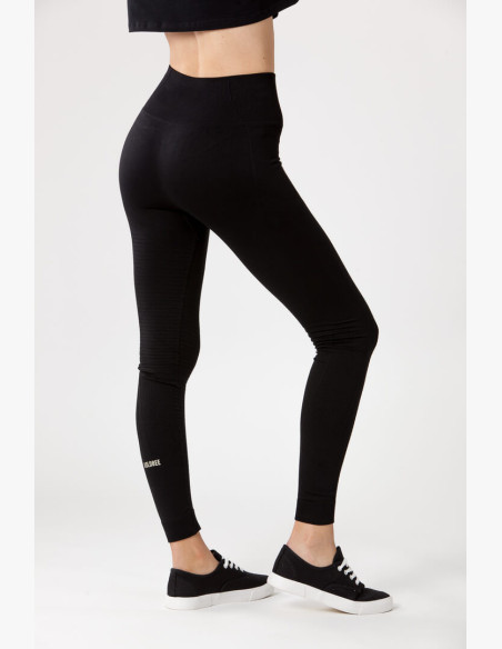 GoldBee BeSeamless Ripple Black Leggings