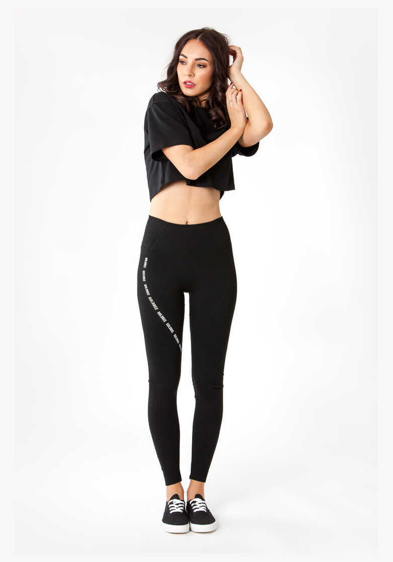 GoldBee BeSeamless Ripple Black Leggings