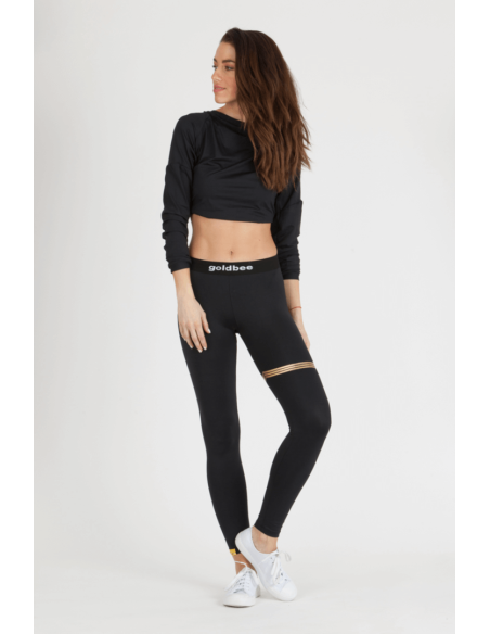 GoldBee BeStripe Black&Gold Leggings