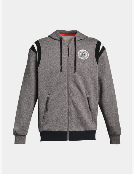 Under Armour RIVAL FLC ALMA MATER FZHD Grey